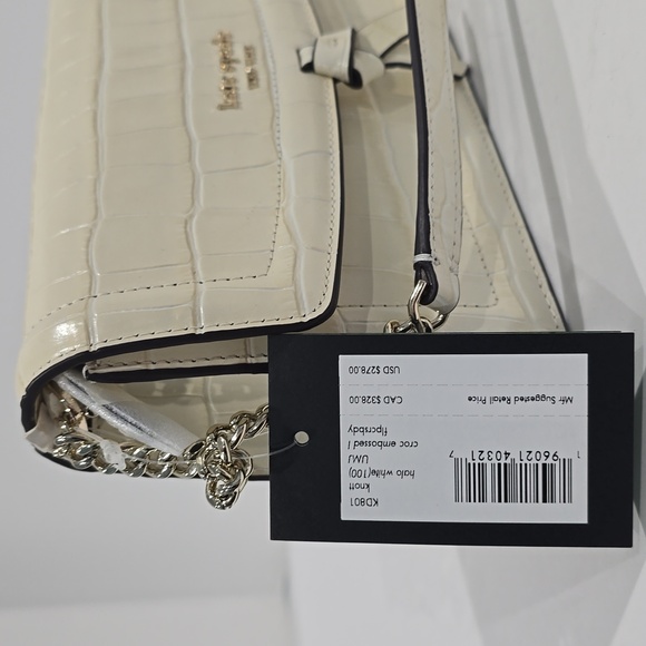 NWT ⭐Kate Spade Knott Croc-embossed Flap Crossbody Leather KD801⭐NWT & DUST BAG - Picture 11 of 17